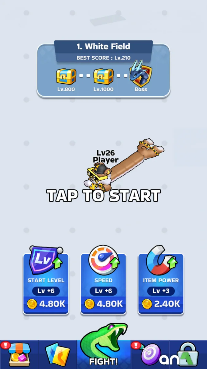 Snake Clash Mod Apk gameplay screenshot 1