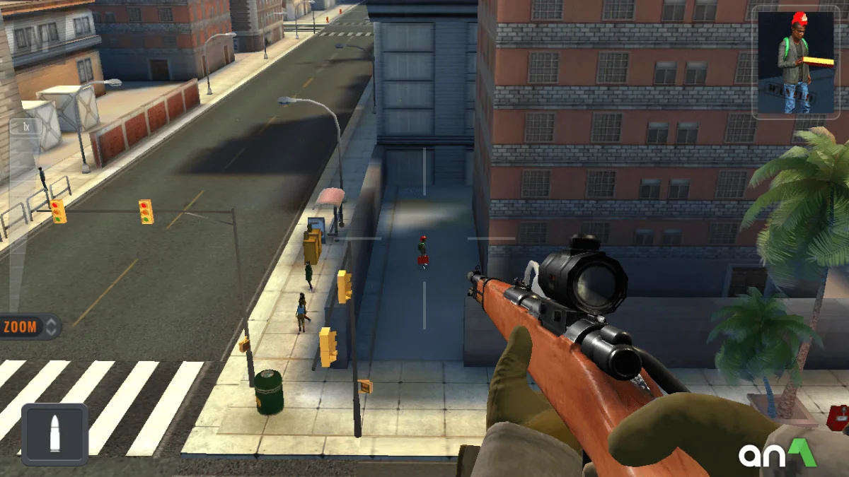 Sniper 3D Mod Apk gameplay screenshot 1