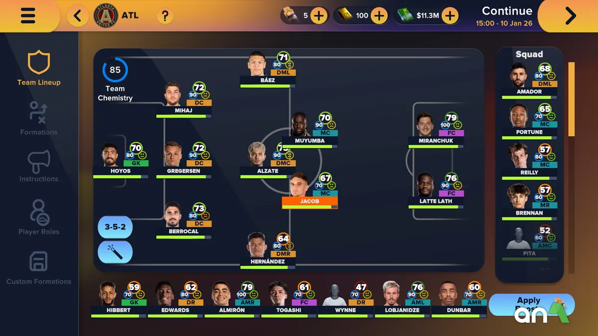 Soccer Manager 2027 Mod Apk gameplay screenshot 4