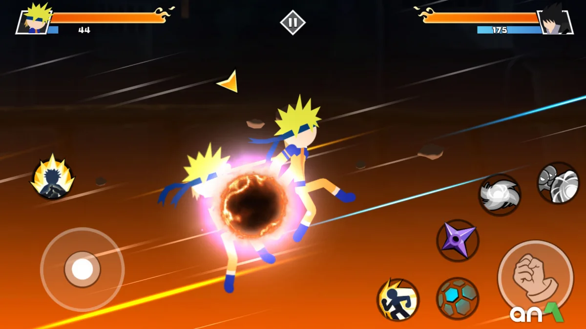 Stick Shinobi Fighting Mod Apk gameplay screenshot 1