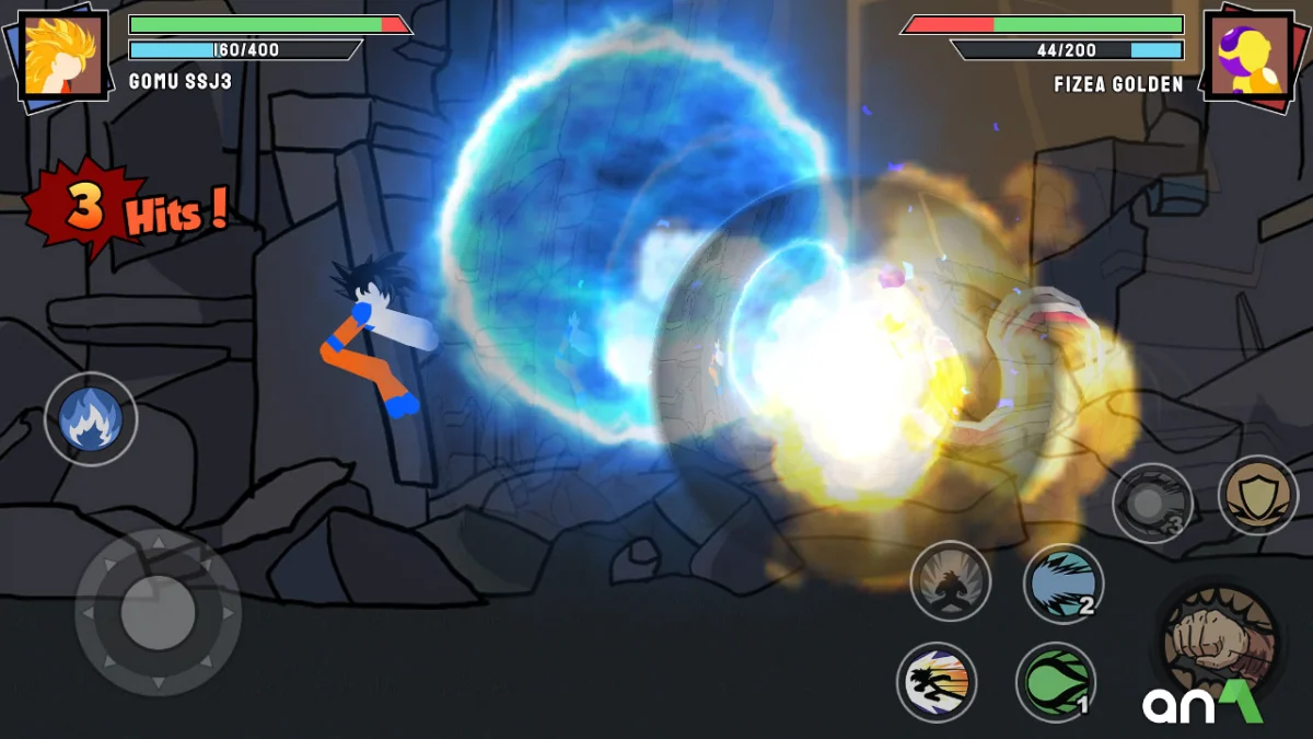 Stickman Warriors Mod Apk gameplay screenshot 2