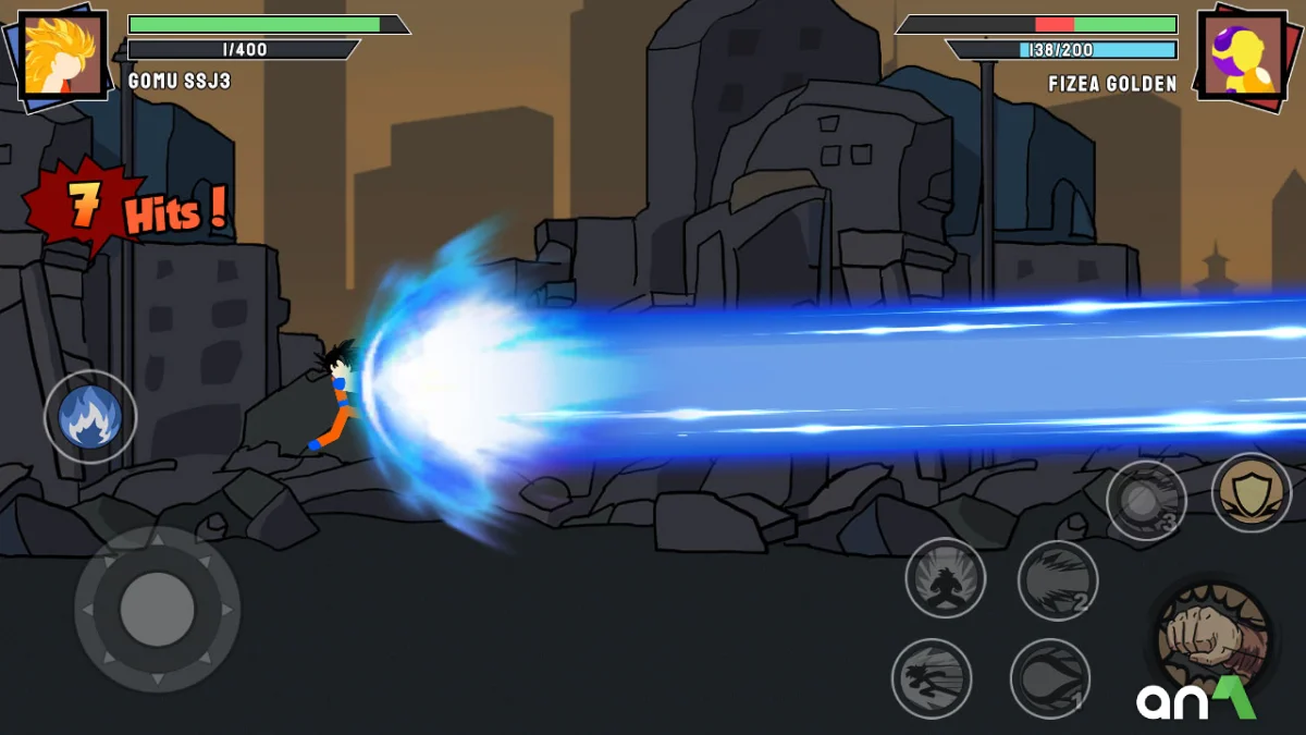 Stickman Warriors Mod Apk gameplay screenshot 3