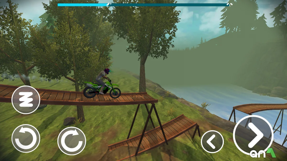 Stunt Bike Extreme Mod Apk gameplay screenshot 1