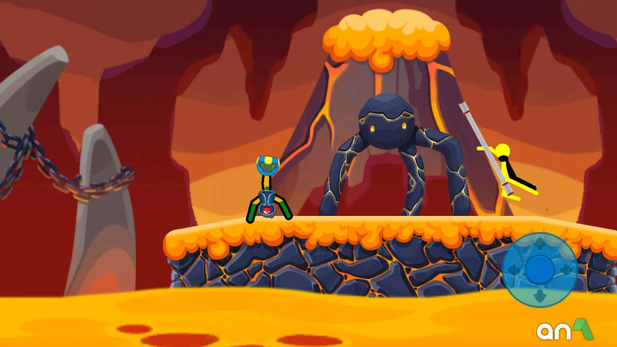 Supreme Duelist Stickman Mod Apk gameplay screenshot 1