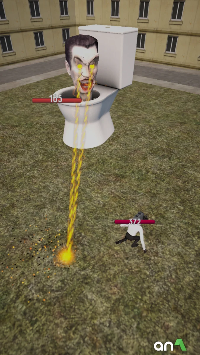 Toilet Fight Mod Apk gameplay screenshot 5
