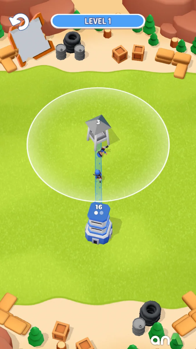 Tower War Mod Apk gameplay screenshot 2