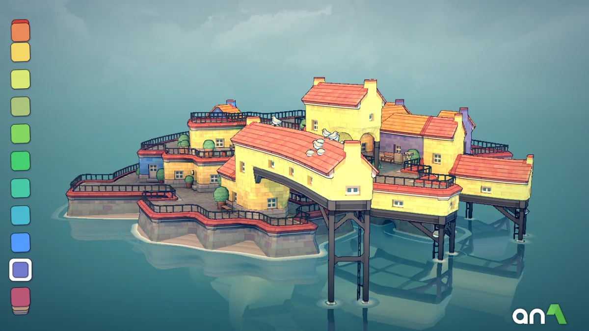 Townscaper Mod Apk gameplay screenshot 2