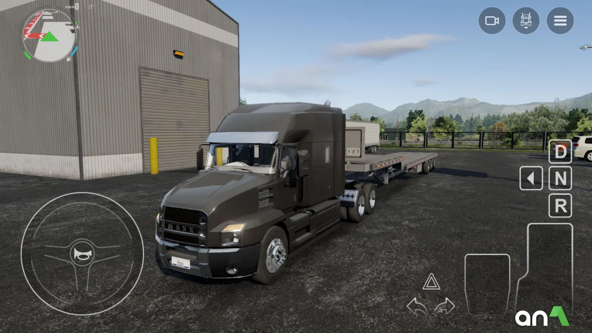 Truck Simulator Big Rigs Mod Apk gameplay screenshot 1