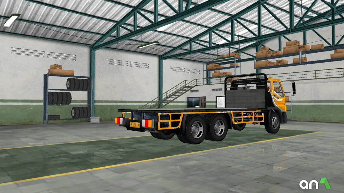 Truck Simulator Indonesia Mod Apk gameplay screenshot 1