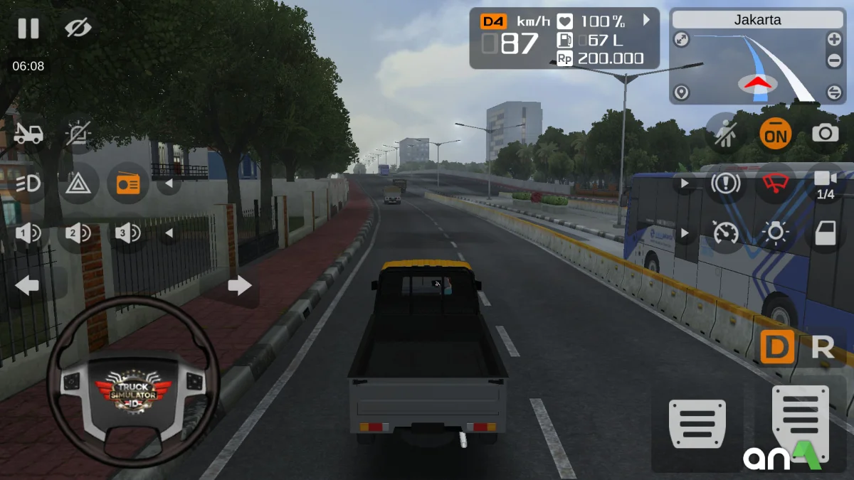 Truck Simulator Indonesia Mod Apk gameplay screenshot 2