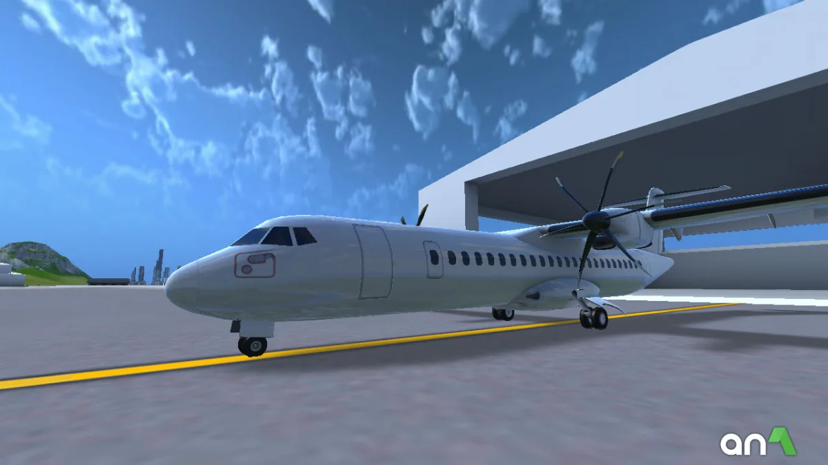 Turboprop Flight Simulator Mod Apk gameplay screenshot 1
