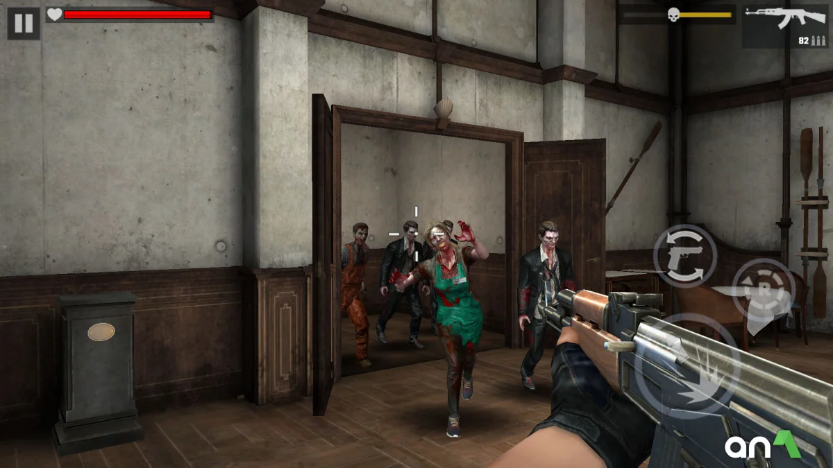 Zombie Fire 3D Mod Apk gameplay screenshot 1