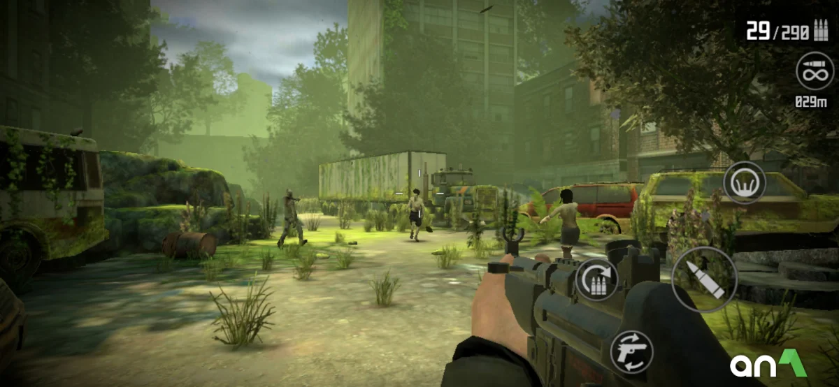 Zombie Sniper War 3 Mod Apk gameplay screenshot 1