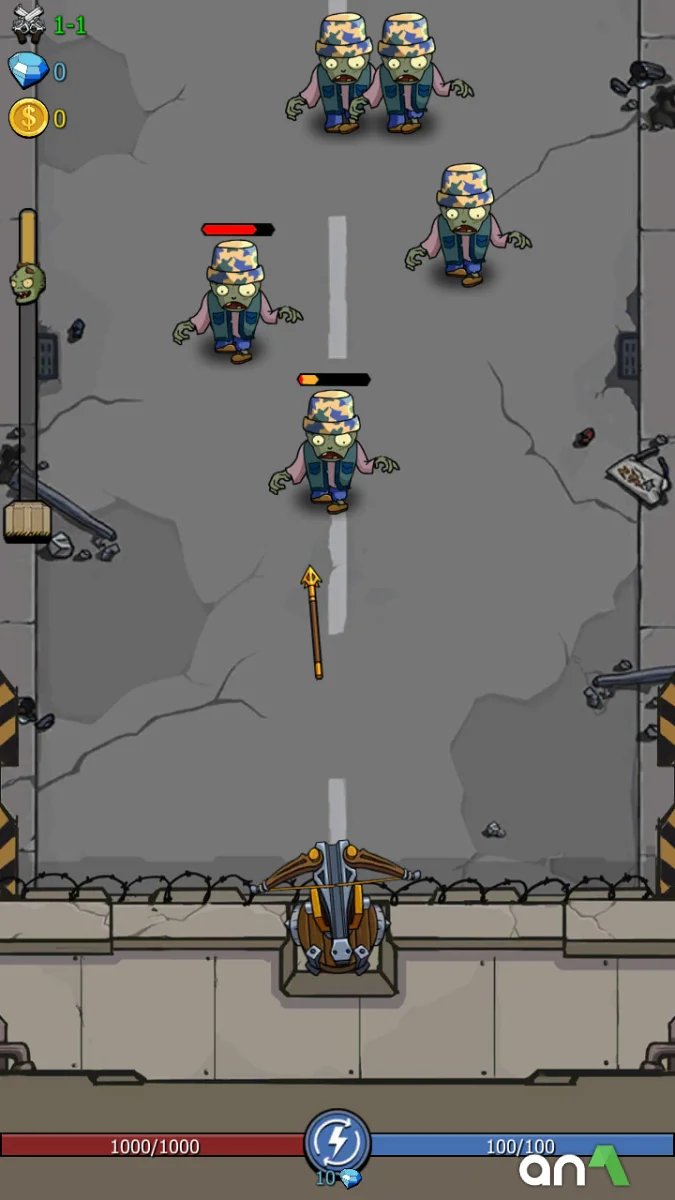 Zombie War Mod Apk gameplay screenshot 2