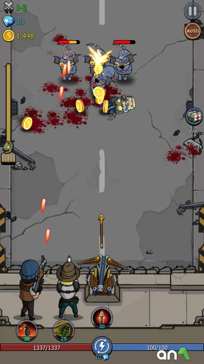 Zombie War Mod Apk gameplay screenshot 5