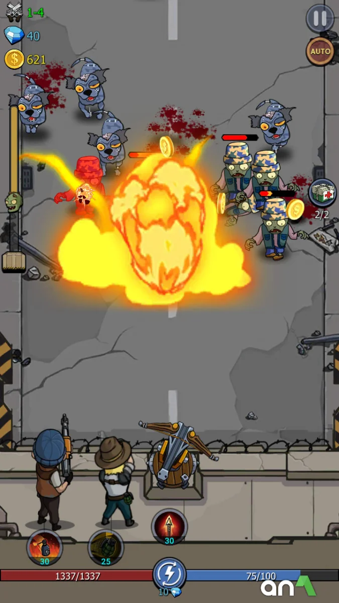 Zombie War Mod Apk gameplay screenshot 6