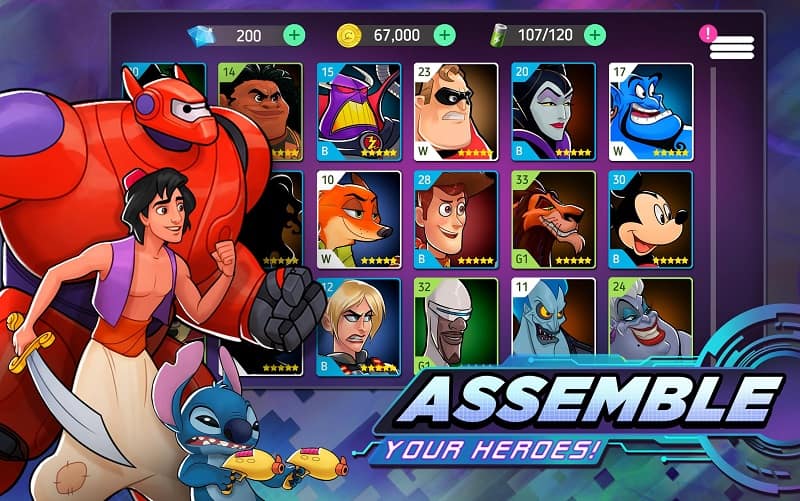 Tải Disney Heroes mod