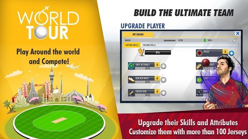 Tải xuống World Cricket Championship 3 Mod Apk cho Android