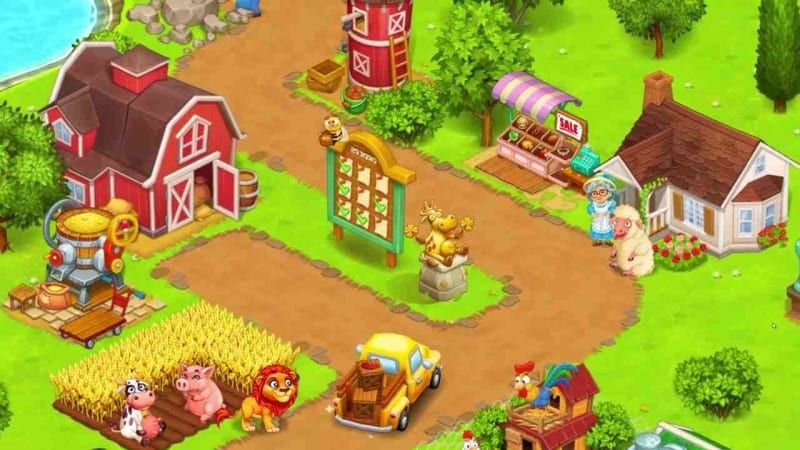 Farm Town: Happy farming Day & food farm game City