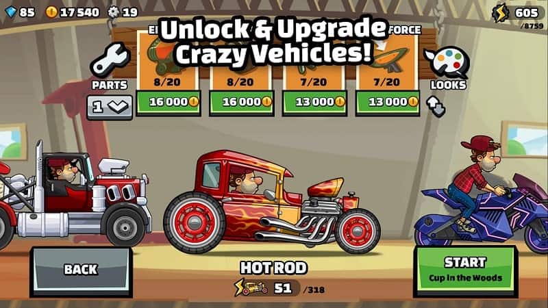 Tải Hill Climb Racing 2 Mod Apk cho Android