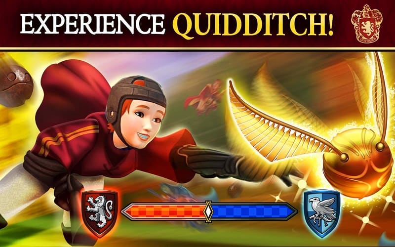 Hết mình trong trận đấu Quidditch