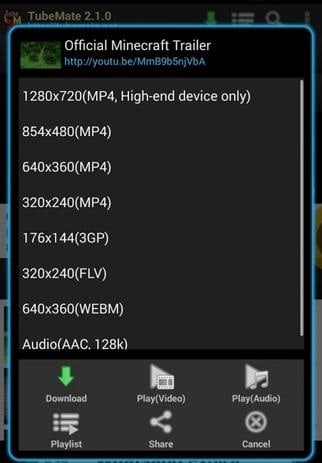 Tubemate bản mod cho android