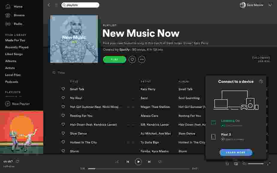 Spotify music and audio