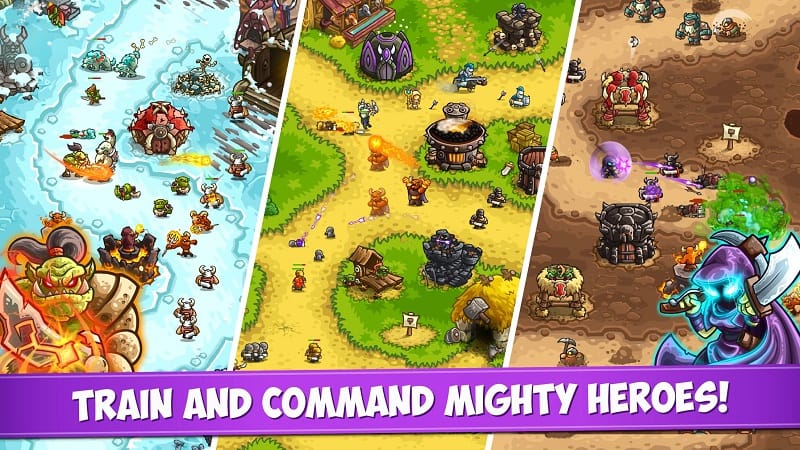 Train and command mighty heroes